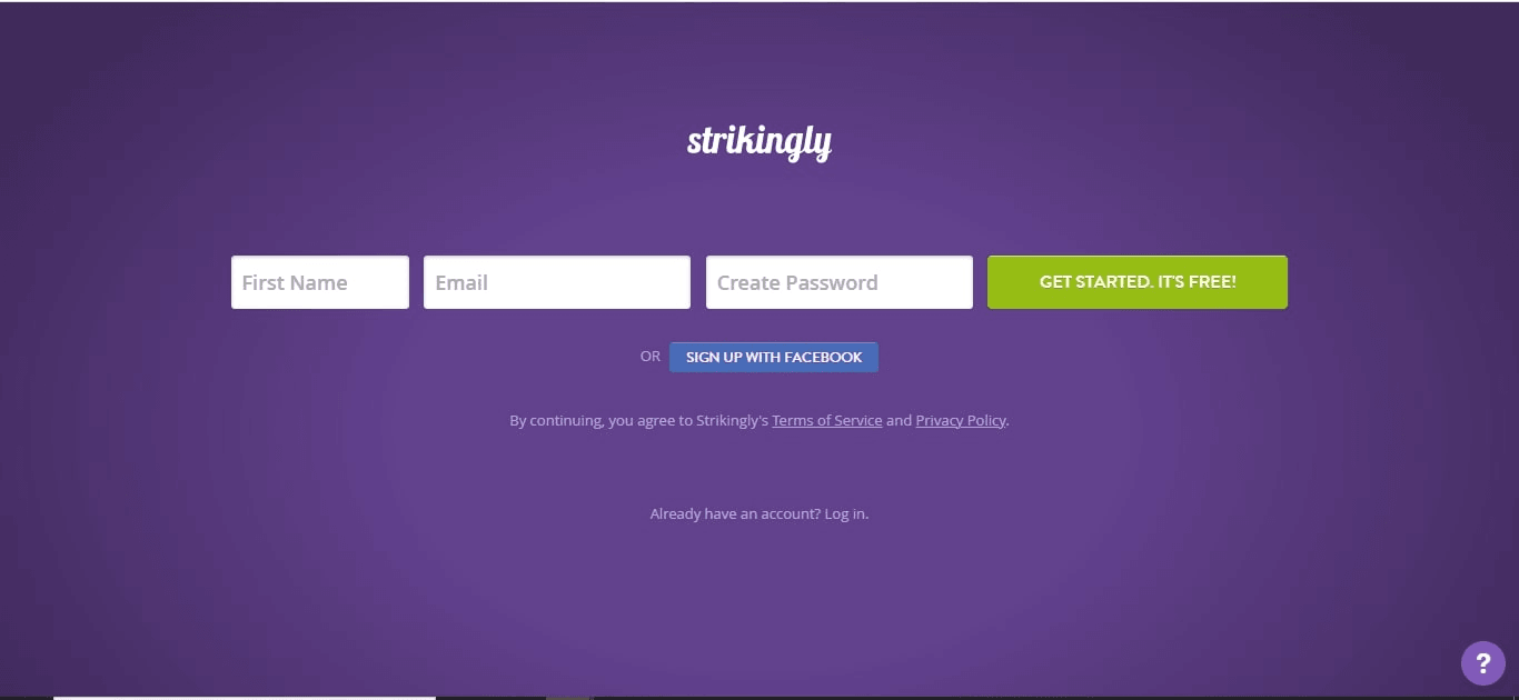 Strikingly Homepage Strikingly Homepage